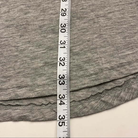 Umgee Womens Gray Long Sleeve Ruffle Slub Cotton Blend Tunic Short Dress Size M - Picture 11 of 12